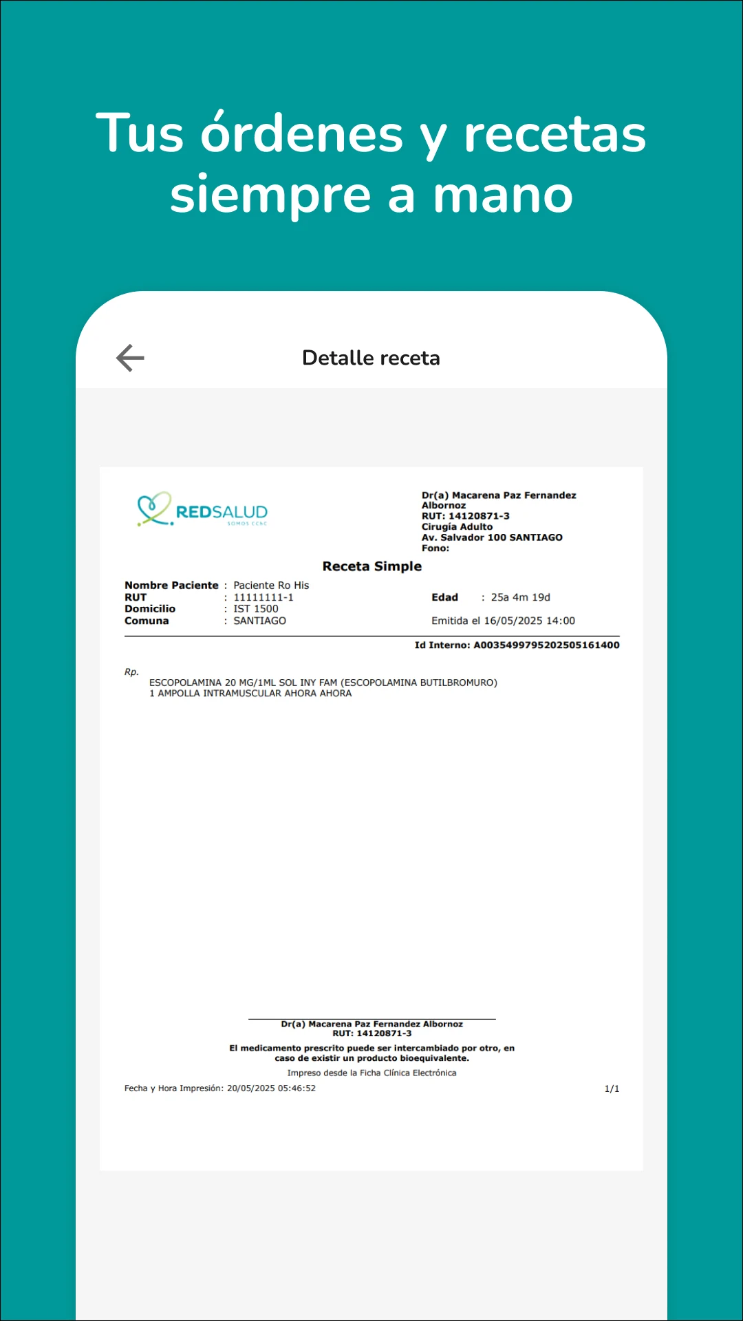 MiRedSalud screenshot