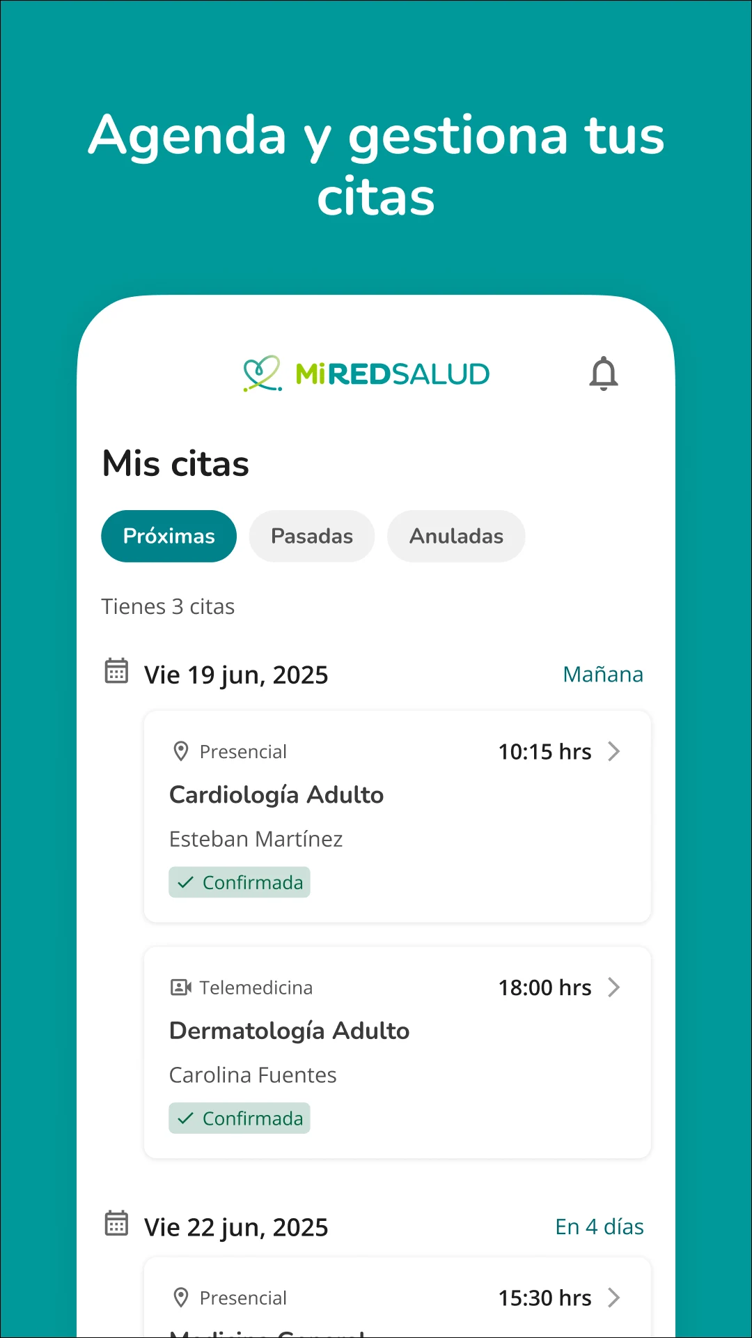 MiRedSalud screenshot