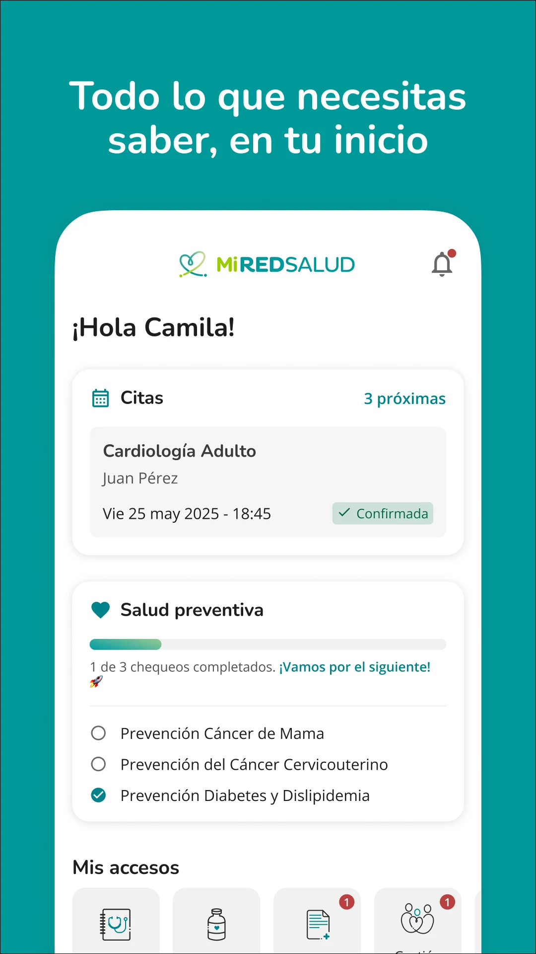 MiRedSalud screenshot